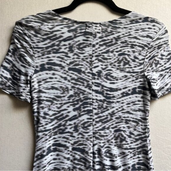 Open Edit pattern bodycon short sleeve dress Sz XS - Picture 5 of 11